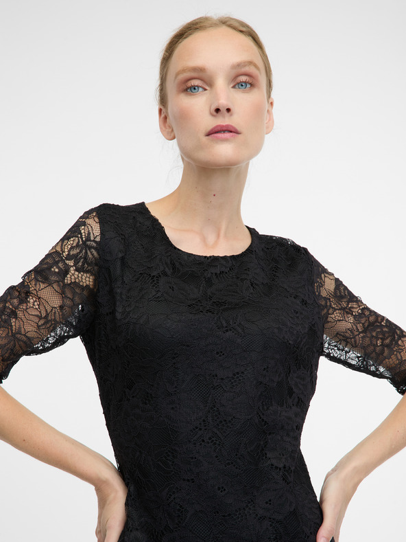 Orsay ORSAY fekete női térdig érő ruha