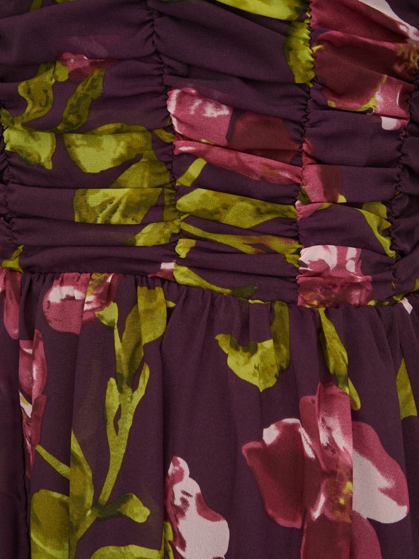 Orsay ORSAY Lila női midi ruha virágmintával