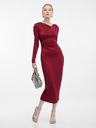 Orsay ORSAY borszínű női midi ruha