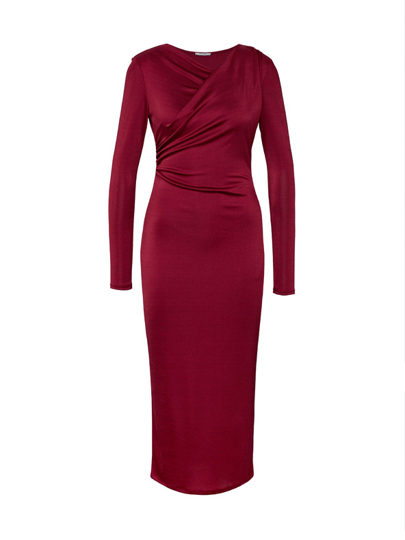 Orsay ORSAY borszínű női midi ruha