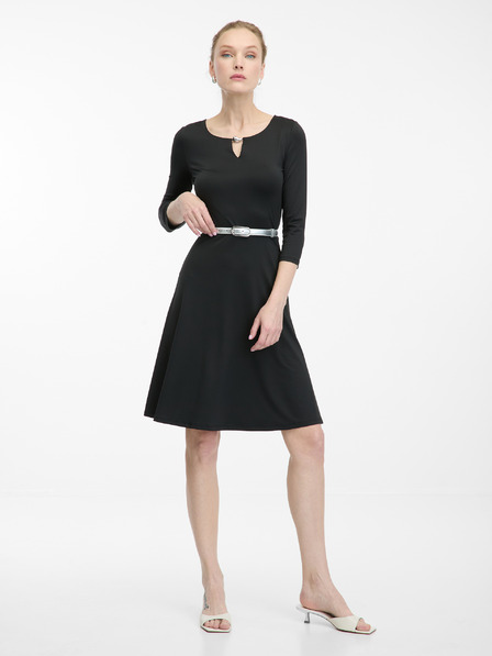 Orsay ORSAY fekete női térdig érő ruha