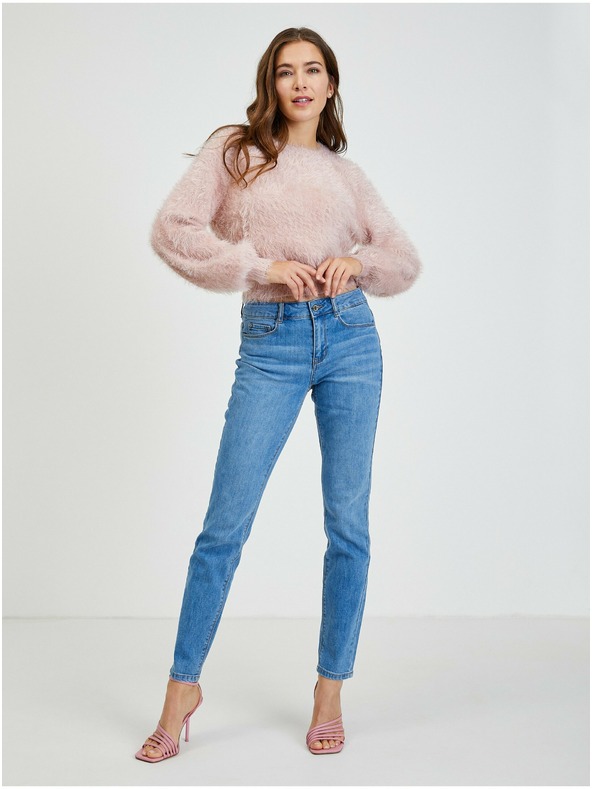 Orsay ORSAY rózsaszínű női pulóver ballon ujjakkal