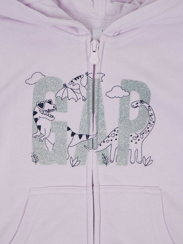 GAP Baby zipzáras kapucnis pulóver GAP