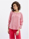 Orsay ORSAY sötétrózsaszín csíkos női blúz