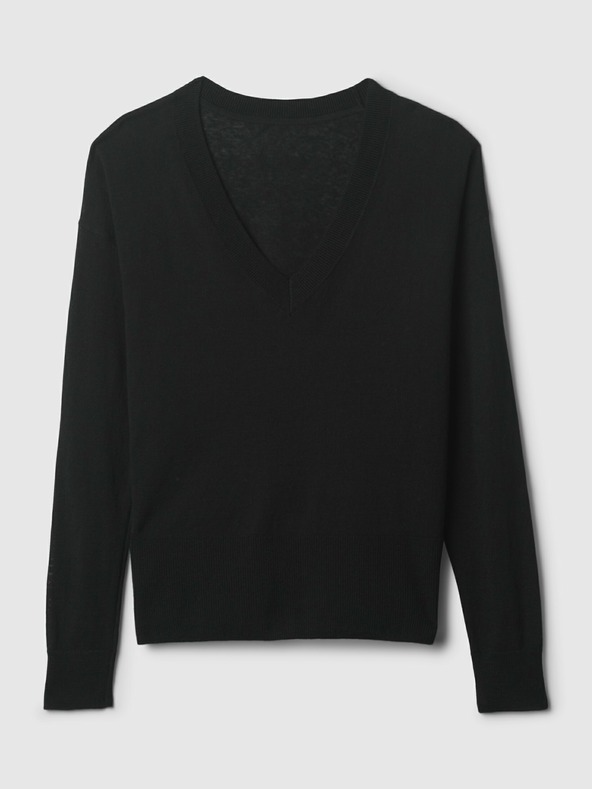 GAP Hasítékos len pulóver GAP