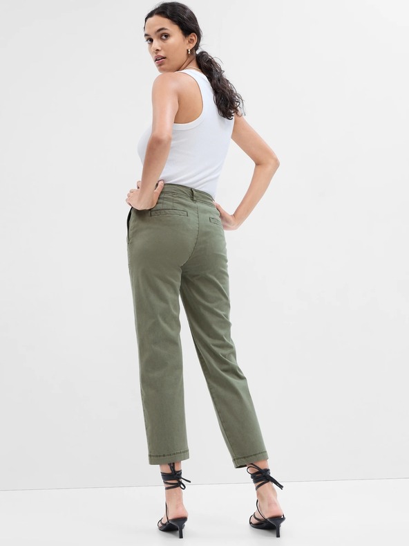 GAP Kalhoty girlfriend khaki high rise Utility GAP