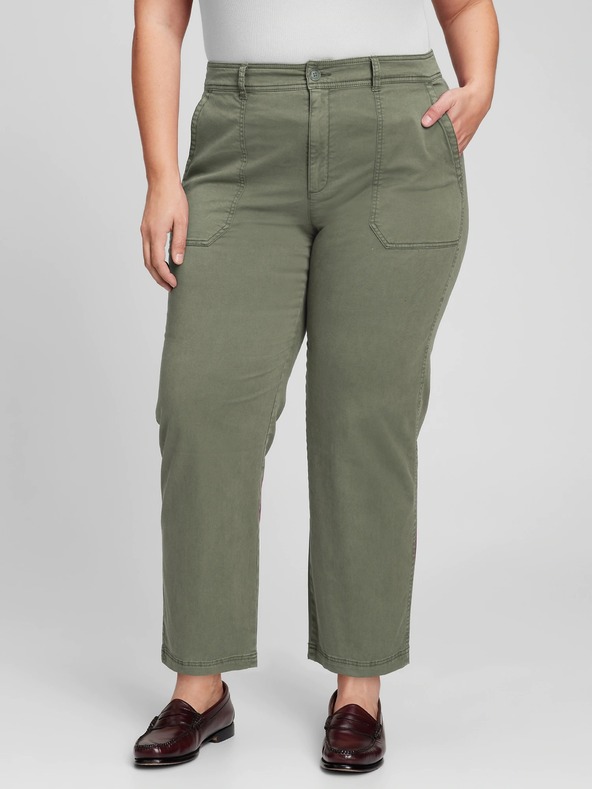 GAP Kalhoty girlfriend khaki high rise Utility GAP