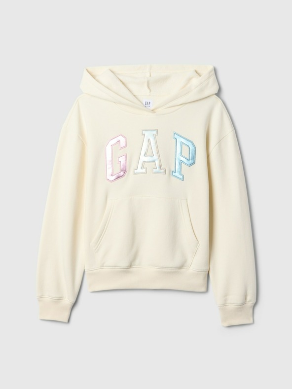 GAP Gyerek pulóver logóval és fleece béléssel GAP