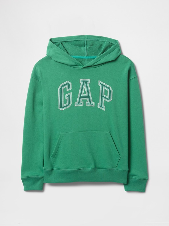 GAP Gyerek pulóver logóval és fleece béléssel GAP