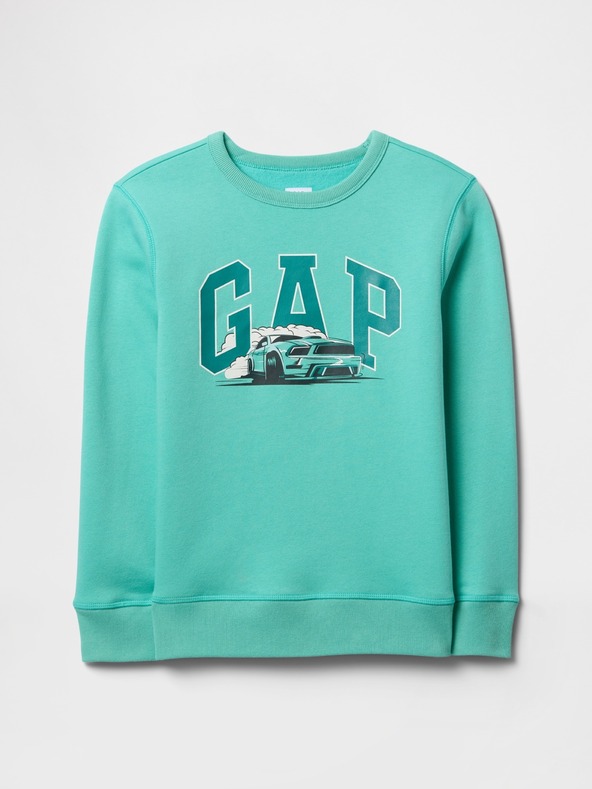 GAP Gyerek pulóver logóval és fleece béléssel GAP