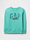 GAP Gyerek pulóver logóval és fleece béléssel GAP