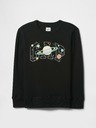 GAP Gyerek pulóver logóval és fleece béléssel GAP