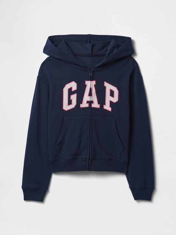 GAP Gyerek pulóver logóval és fleece béléssel GAP