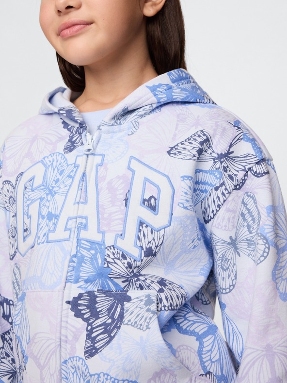 GAP Gyerek pulóver logóval és fleece béléssel GAP
