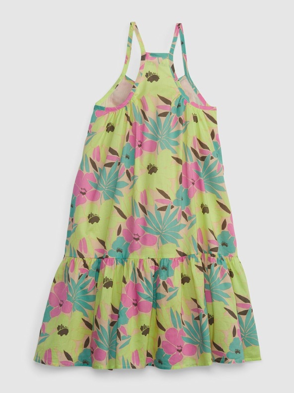 GAP Gyerek virágmintás pántos ruha GAP