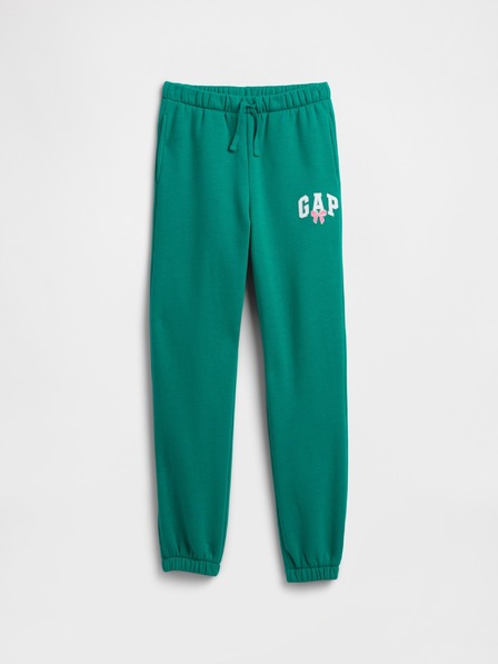 GAP Gyerek fleece sportnadrág logóval army GAP