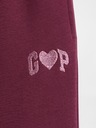 GAP Gyerek fleece sportnadrág logóval army GAP