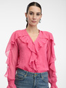 Orsay Rózsaszín fodros blúz ORSAY