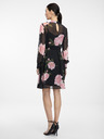 Orsay Fekete virágmintás térdig érő ruha ORSAY