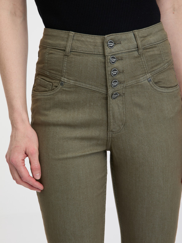 Orsay ORSAY khaki színű skinny fit női farmer