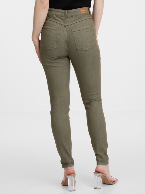 Orsay ORSAY khaki színű skinny fit női farmer