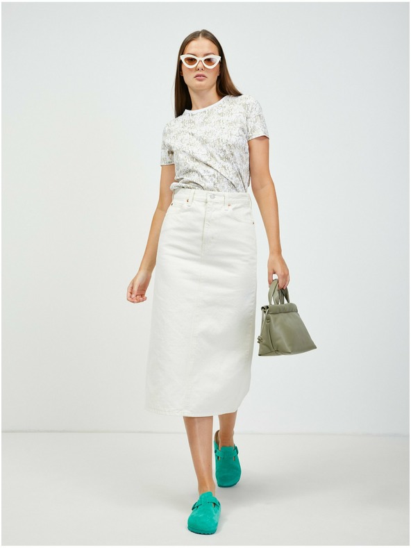 Orsay ORSAY fehér-bézsszínű állatmintás póló