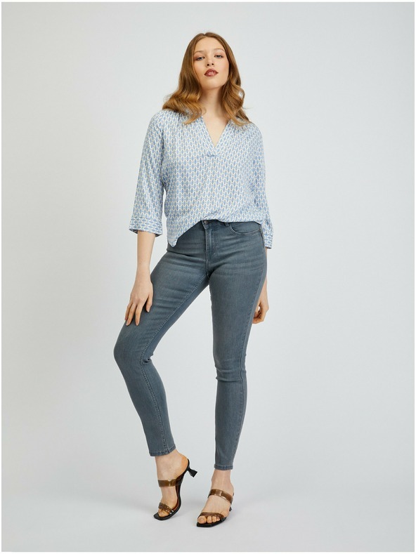 Orsay ORSAY világoskék mintás női blúz