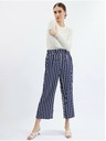 Orsay ORSAY sötét kék női csíkos culottes nadrág
