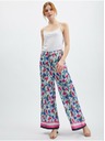 Orsay ORSAY világos kék női virágmintás nadrág