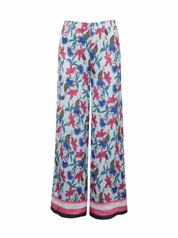Orsay ORSAY világos kék női virágmintás nadrág