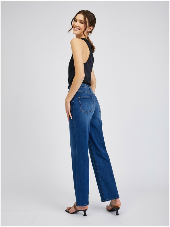 Orsay ORSAY sötétkék wide leg női farmer