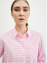 Orsay Világos rózsaszín kockás női ing ORSAY