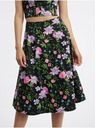 Orsay ORSAY fekete női virágos szoknya
