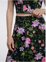 Orsay ORSAY fekete női virágos szoknya