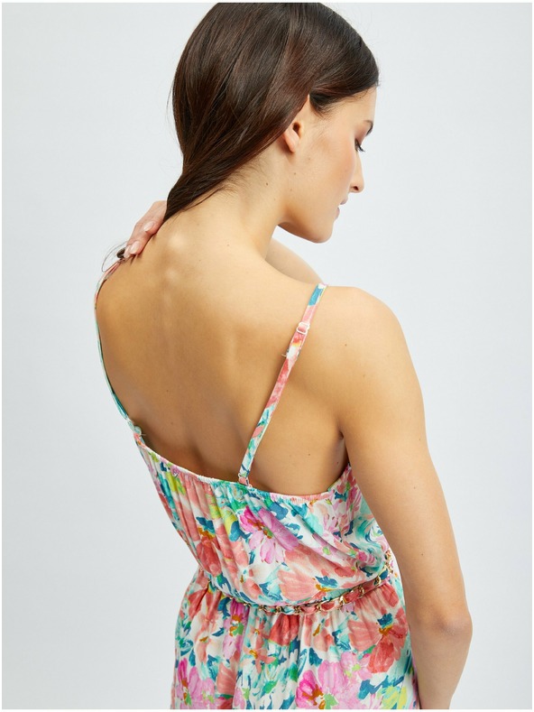 Orsay ORSAY rózsaszín-krémszínű női virágmintás overál