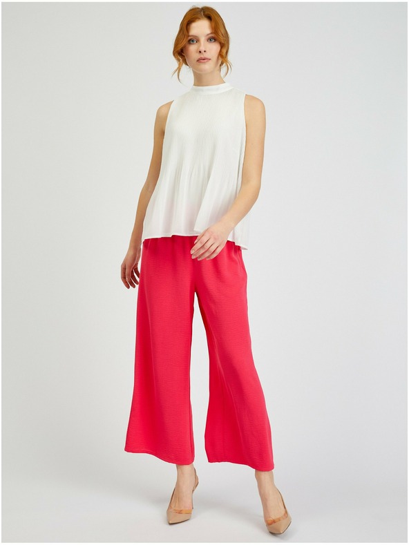 Orsay ORSAY fehér plisszírozott női blúz