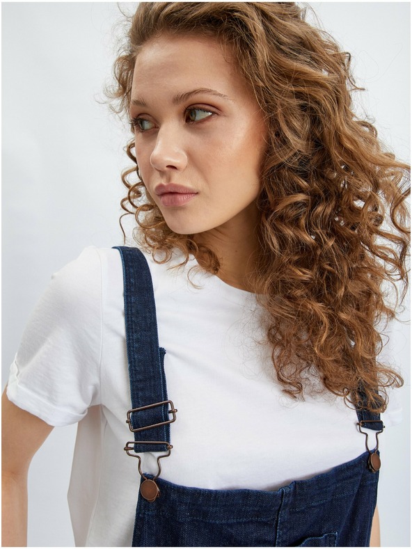 Orsay ORSAY sötétkék slim fit női farmer kertésznadrág