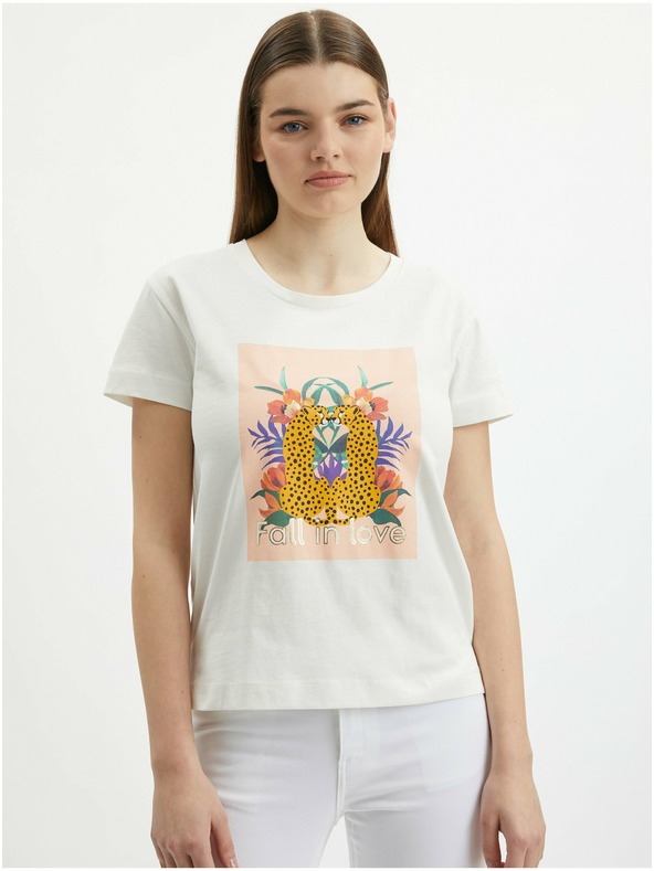 Orsay ORSAY krémszínű női póló