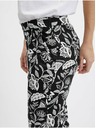 Orsay ORSAY fehér-fekete mintás női nadrág