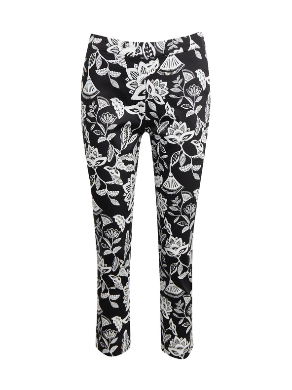 Orsay ORSAY fehér-fekete mintás női nadrág