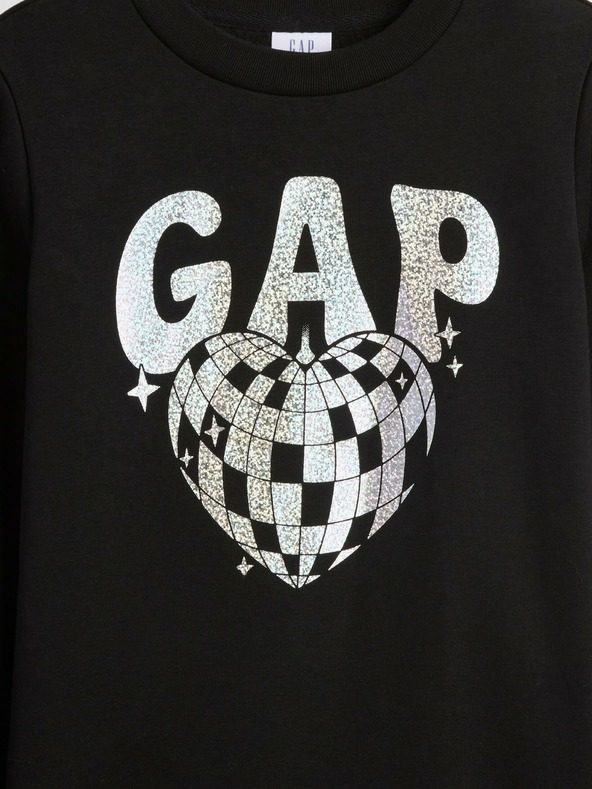 GAP Gyerek pulóver logóval és fleece béléssel GAP