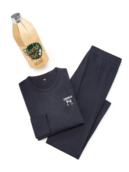 Celio Karácsonyi csomagolású pizsama Sekt