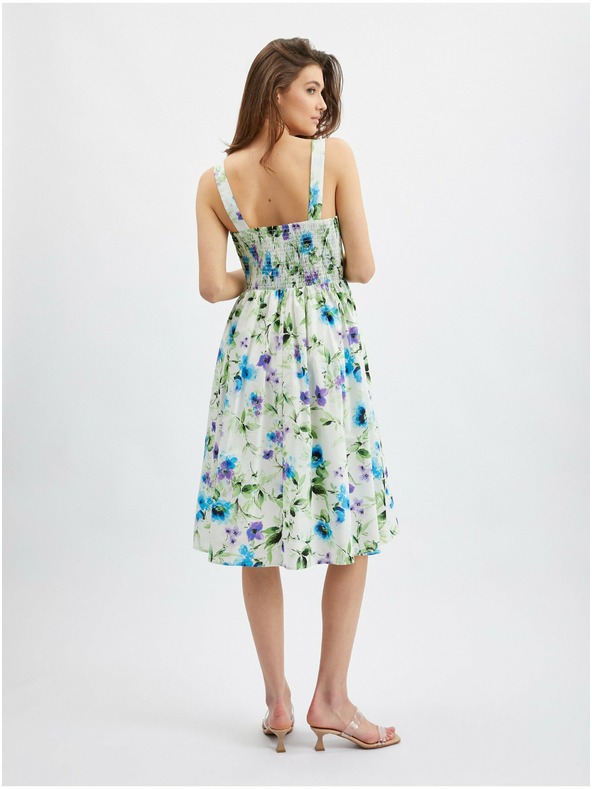 Orsay Kék-krém ORSAY virágmintás női ruha