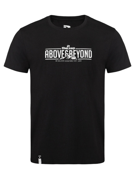 Loap Fekete férfi póló LOAP BRED nyomtatással