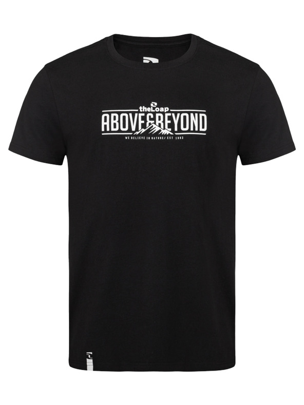 Loap Fekete férfi póló LOAP BRED nyomtatással