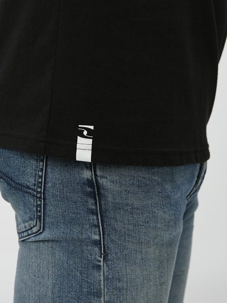 Loap Fekete férfi póló LOAP BRED nyomtatással