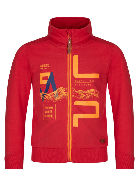 Loap Piros fiú cipzáras pulóver LOAP DORAN