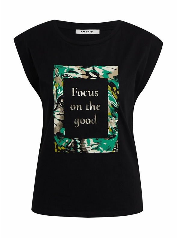 Orsay ORSAY fekete női póló