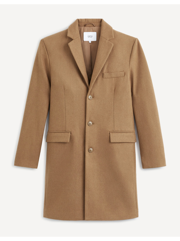 Celio Barna férfi gyapjú kabát Celio Cubello