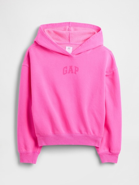 GAP Gyerek pulóver logóval és fleece béléssel GAP